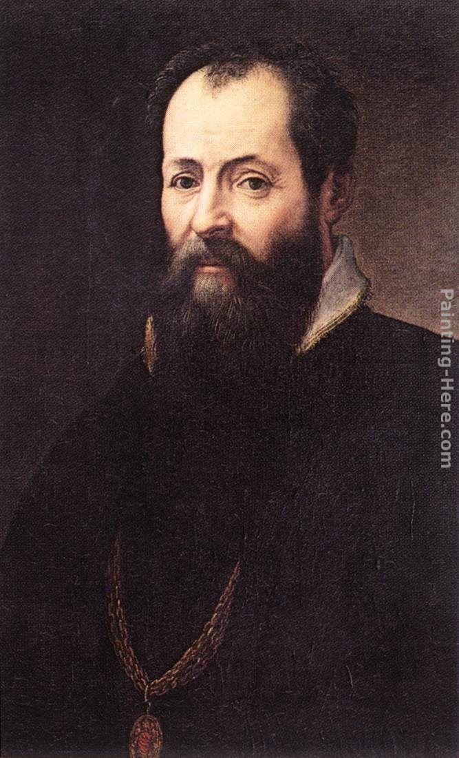 Self-portrait [detail 1] painting - Giorgio Vasari Self-portrait [detail 1] art painting